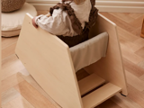 Kids Concept, Gyngehest, Natur, Grå, 100% Bomuld, Krydsfinér, Birk, L:68,5 x B:32 x H:44 cm