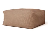 Kids Concept, Puf, Brun, 100% Polyester, PU-skum, L:85 x B:85 x H:34 cm