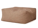Kids Concept, Puf, Brun, 100% Polyester, PU-skum, L:85 x B:85 x H:34 cm