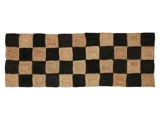 Nordal, Nanea, Tæppe, Natur, Sort, 100% jute, B:70 x L:200 cm