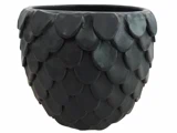 EDELWEISS, ARIANA, Urtepotte, Mat Sort, Keramik, Dia:21 x H:18,5 cm