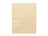 SKANDINAVISK, LYKKE, Duftlys, Snowdrops, Rosebuds, Carnations, Lily flowers, Gul, 200g.