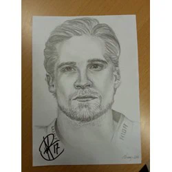 Signeret håndtegnet tegning af Victor Panelin-Borg