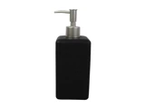 Holmen, Linus, Sæbedispenser, Sort, Polyresin, L:7,5 x B:7,5 x H:19,7 cm