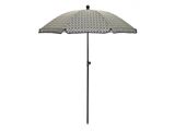 Port strandparasol i sort og sand polyester fra House Doctor