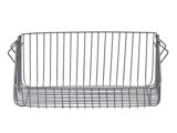 En rektangulær opbevaringskurv af tråd med to håndtag i siden, vist tom mod en hvid baggrund.