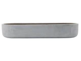 House Doctor, Marb, Lysestage, Grå, Polystone, L:35 x B:13 x H:6 cm