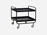 Trolley roll rullebord i sort fra House Doctor - 60x60 cm