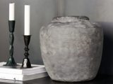 House Doctor, Rustik, Vase, Grå, Beton, H:31 x Dia:27 cm