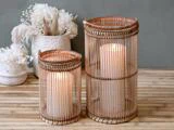 Chic Antique, Lanterne, Natur, Bambus, H:36,5 x Ø:20 cm