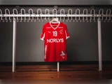 #19 Mathias Gidsels matchworn trøje i str. XL