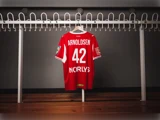 #42 Thomas Arnoldsens matchworn trøje i str. XL