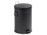 Nordal, Trash, Pedalspand, Sort, Metal, 20 L., H:46 x Dia:30 cm