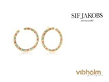 Sif Jakobs – Valiano Circolo Grande øreringe i forgyldt sterlingsølv fra Vibholm Guld og Sølv