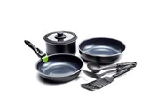 GREENCHEF Clickpan Magneto Diamond Black Sæt - med 8 dele
