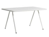 WOUD, RAY, havebord, pulverlakeret aluminium, hvid, L: 140 B: 85 H: 71 cm