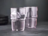 Lyngby Glas, Torino, Drikkeglas, Lyserød, Sæt af 2 stk. 40 cl. H:11,5 x Dia:7,7 cm