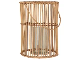 Cane lanterne m. glas indsats i rattan fra Ib Laursen