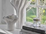 Holmen, Morello, Vase, Hvid, Stentøj, H:19,5 x B:14,5 x L:23,5 cm
