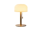Nordic Flame, Bordlampe, Trådløs LED, Inkl. fjernbetjening, Messing, H:26 cm