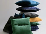 Dots Cushion fra LOUISE ROE - Evening grey