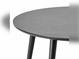 Hammel Furniture BATU sofabord Ø90 i grå keramik og sort træ 