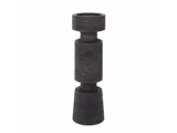 Holmen, Ito, Lysestage, Sort, Mangotræ, H:28,5 x B:10,5 x L:10,5 cm