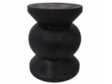 HOLMEN, Noas, Skammel, Sort, Paulowniatræ, Ø:32 x H:40 cm