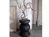 HOLMEN, Noas, Skammel, Sort, Paulowniatræ, Ø:32 x H:40 cm