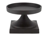 Holmen, Porto, Lysestage, Sort, Metal, H:9,5 x Dia:14 cm