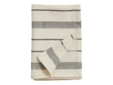 Nordal, LYNX, Viskestykker, Off white/Sort, Bomuld, B:50 x L:70 cm