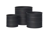 Lauvring, Zola, Krukker, Sort, Metal, Ø:13-20 x H:12-19 cm
