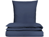 Sekan Studio, 2 Sæt, Percale, Sengesæt, Navy, 100% økologisk bomuld, B:140 x L:220 / B:60 x L:63 cm