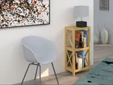 DANSK DESIGNET SMAL REOL MED 3 HYLDER I MASSIV EGETRÆ