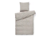 Compliments, Square, Sengesæt, Taupe, Bomuld, Dyne: B:140 x L:220 Pude:  B:50 x L:70 cm