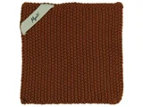 Ib Laursen, Mynte, Grydelap, Karklud, Cognac, Strikket, 100% bomuld, B:22 x L:22 cm