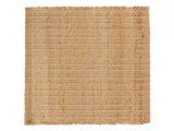 Ib Laursen, Dækkeserviet, Firkantet, Natur, Jute, Bomuld, B:35 x L:35 cm