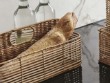 Nordal, ZADAR, Fletkurv, Natur, Rattan, H:14,5 x B:15 x L:24,5 cm