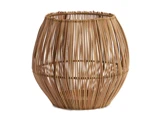 Light & Living, EVISA, Fyrfadsstage, Natur, Rattan, Ø:20 x H:22 cm