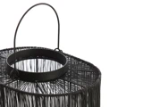 Light & Living, BANJO, Lanterne, Sort, Jern, L:26 x B:18 x H:24 cm