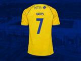 #7 Vallys matchworn trøje i str. L fra Brøndby IF v Lyngby Boldklub 3. marts