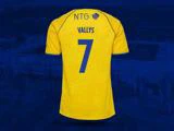 #7 Vallys matchworn trøje i str. L fra Brøndby IF v Lyngby Boldklub 3. marts