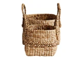 Muubs, Handle, Kurve, Natur, Vandhyacint, Sæt af 2 stk., B:32xL:32xH:27 & B:42xL:42xH:29 cm 
