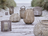 Lene Bjerre, Harper, Lanterne, Natur, Grå, Rattan, Ø:40xH:46 cm