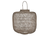Lene Bjerre, Harper, Lanterne, Natur, Grå, Rattan, Ø:40xH:46 cm