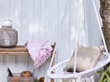 Lene Bjerre, Harper, Lanterne, Natur, Grå, Rattan, Ø:40xH:46 cm