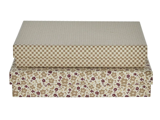 Lene Bjerre, Ellen, Æsker, Beige, Rød, Pap, Sæt af 2 stk., L:34xB:25xH:6,5 / L:32xB:24xH:5,5 cm
