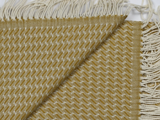 Silkeborg Uldspinderi, Albert-2, Plaid, Mustard, Råhvid, 100% Pure Baby Alpaca, B:130 x L:200cm