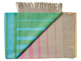 Silkeborg Uldspinderi, Santiago, Plaid, Grøn, Blå, Gul, Pink, 100% Pure Baby Alpaca, B:130xL:200 cm