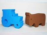 Animal Farm- & Nordic Animals fra Danish Design Units - traktor og ko